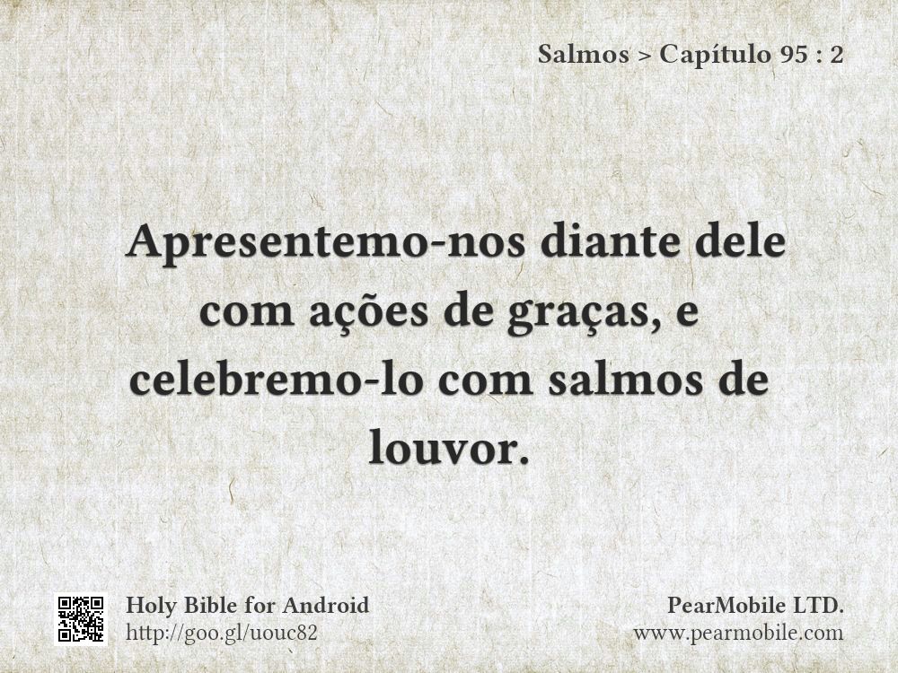 Salmos, Capítulo 95:2